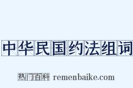 中华民国约法组词是什么意思的图片